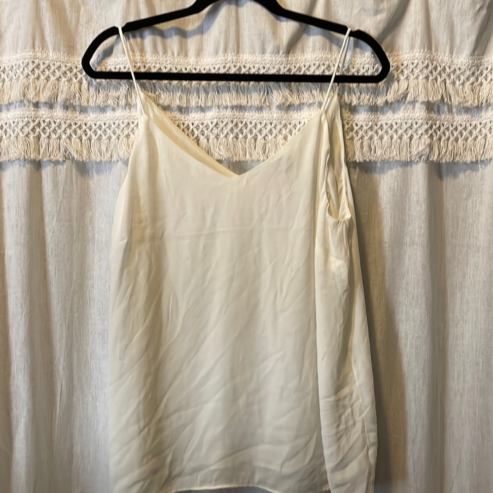 White sheer tank. New